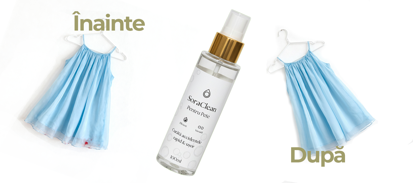 Soluție pentru curățarea petelor SoraClean